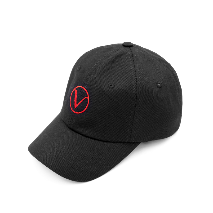 VRT18HC001 : Black &amp; Red│VRT Front Symbol Cap