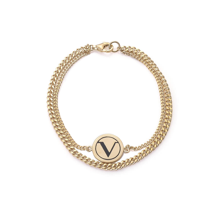VRTCB01 : VRT COIN Pendant bracelet 14K,18K (13mm)
