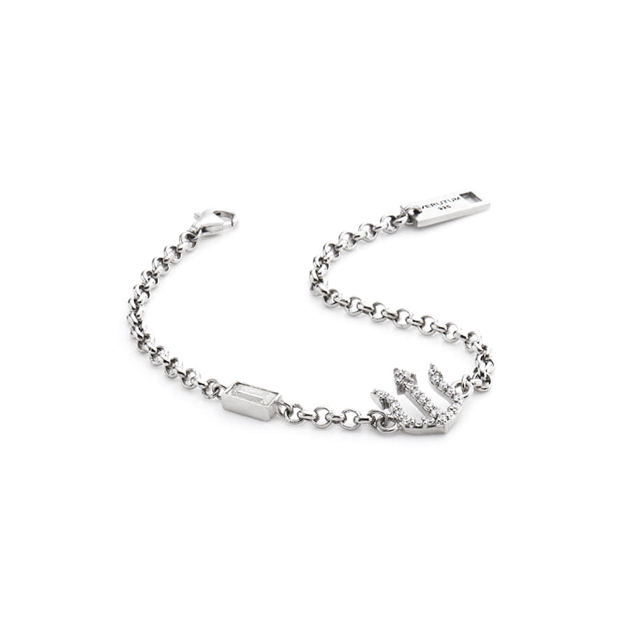 C027 : Trident Crystal Bracelet