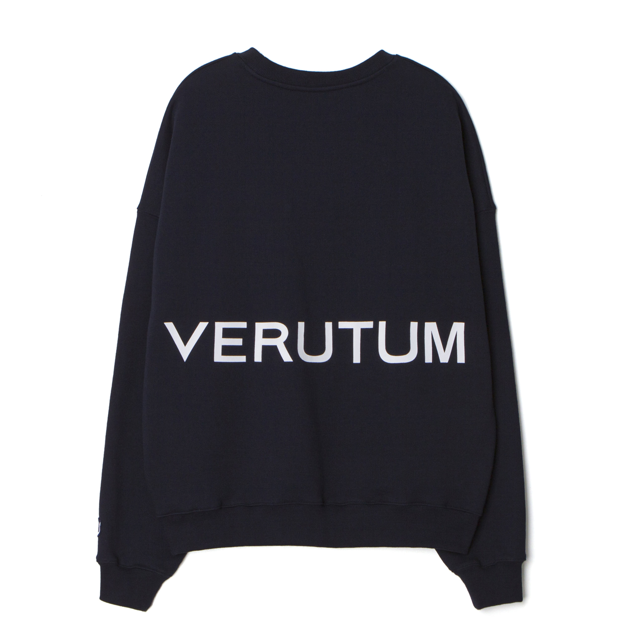RTW-ST023 : VERUTUM Back-Printed Sweat Shirts│Navy