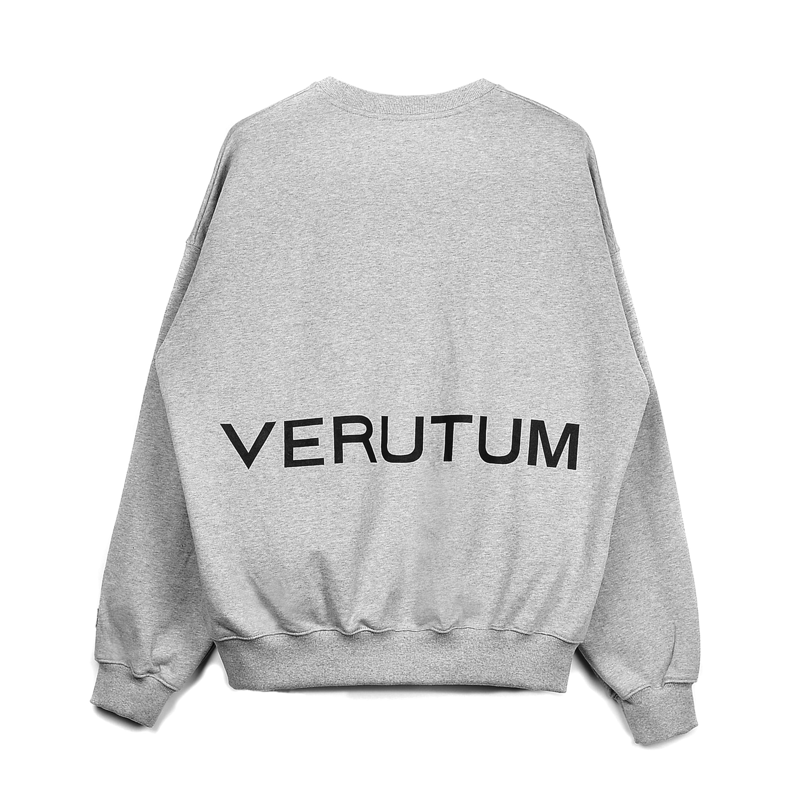 RTW-ST023 : VERUTUM Back-Printed Sweat Shirts│Grey