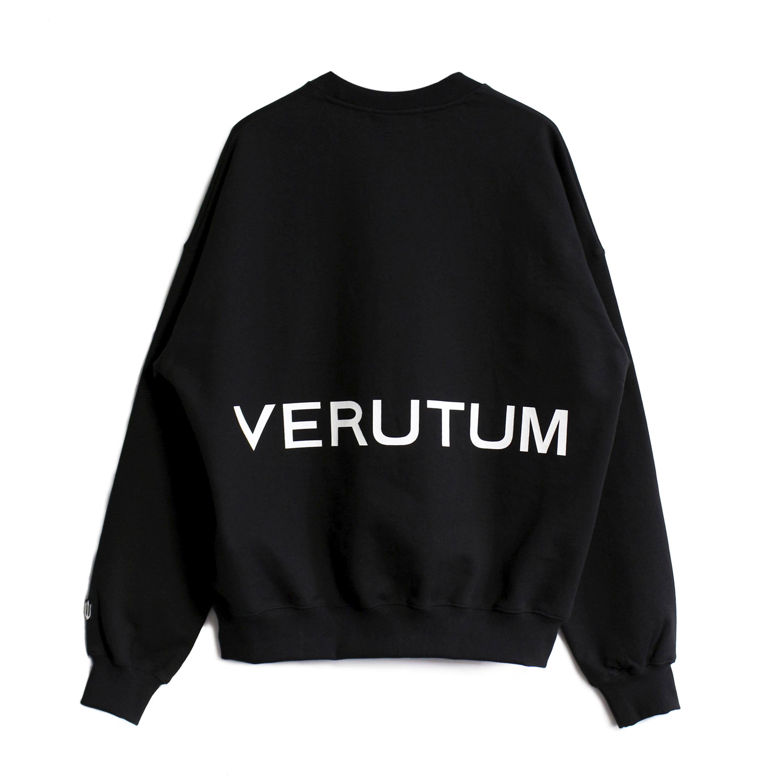 RTW-ST023 : VERUTUM Back-Printed Sweat Shirts│Black