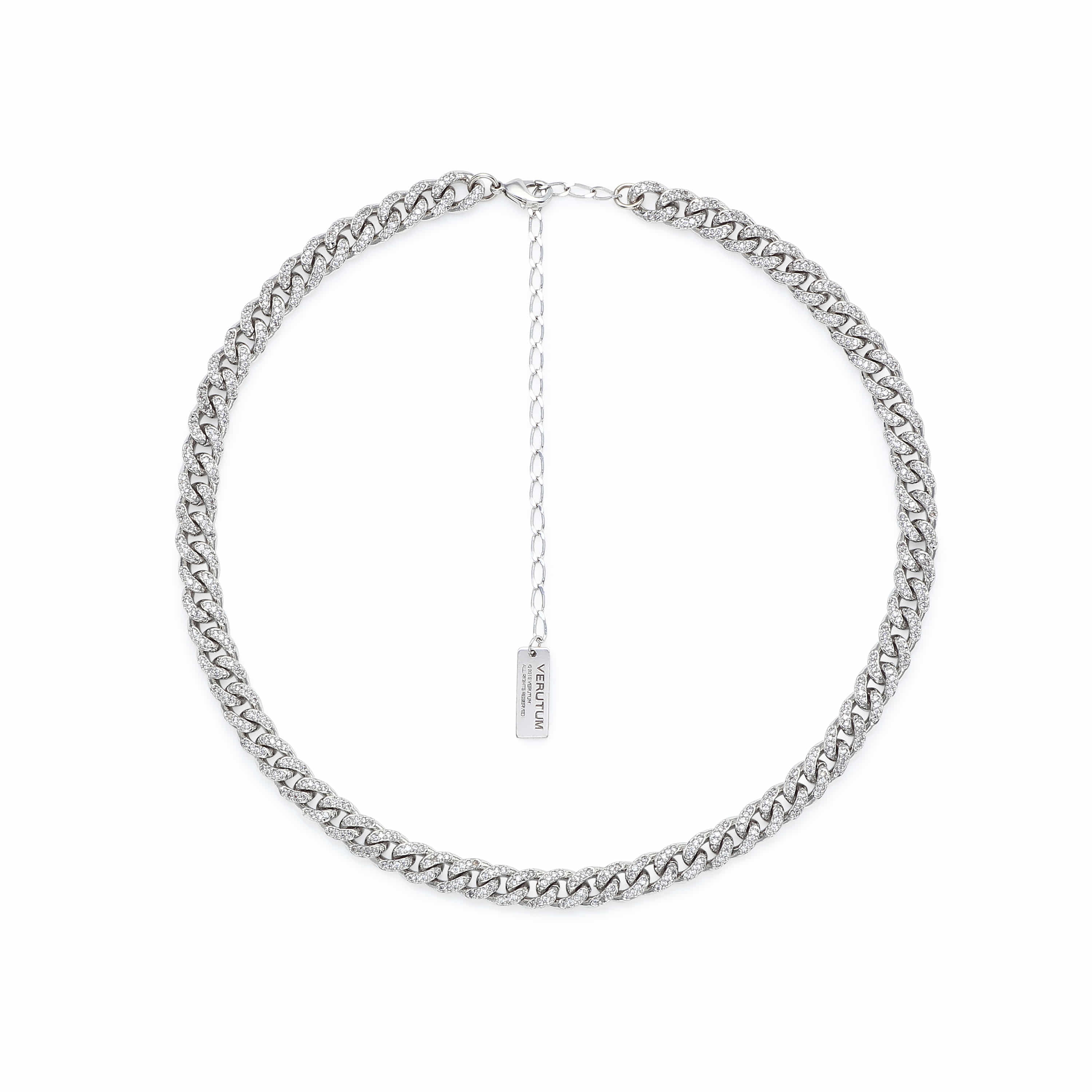 BRN017 : Crystal Bold Chain Necklace
