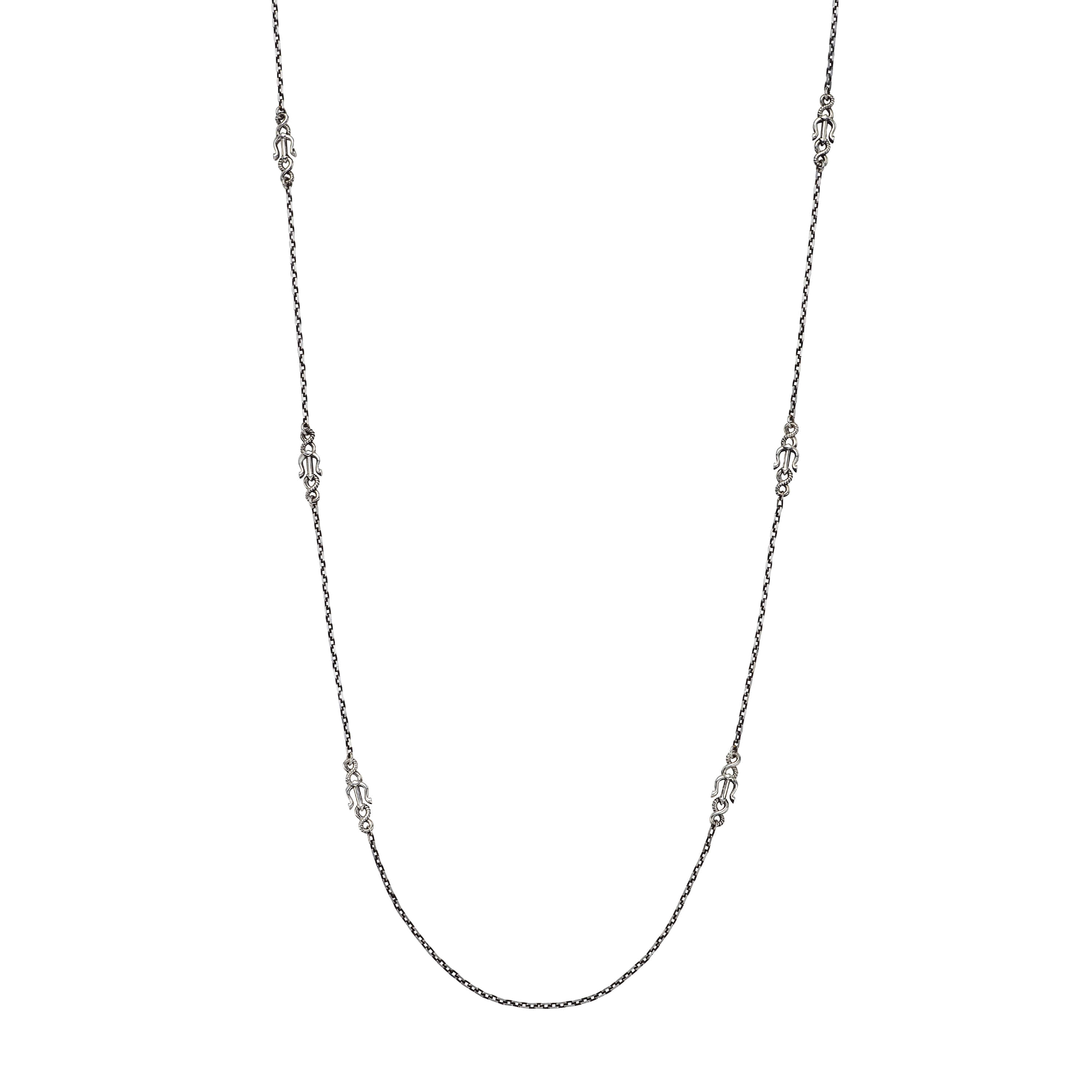 TN014 : Rope Trident Chain Necklace