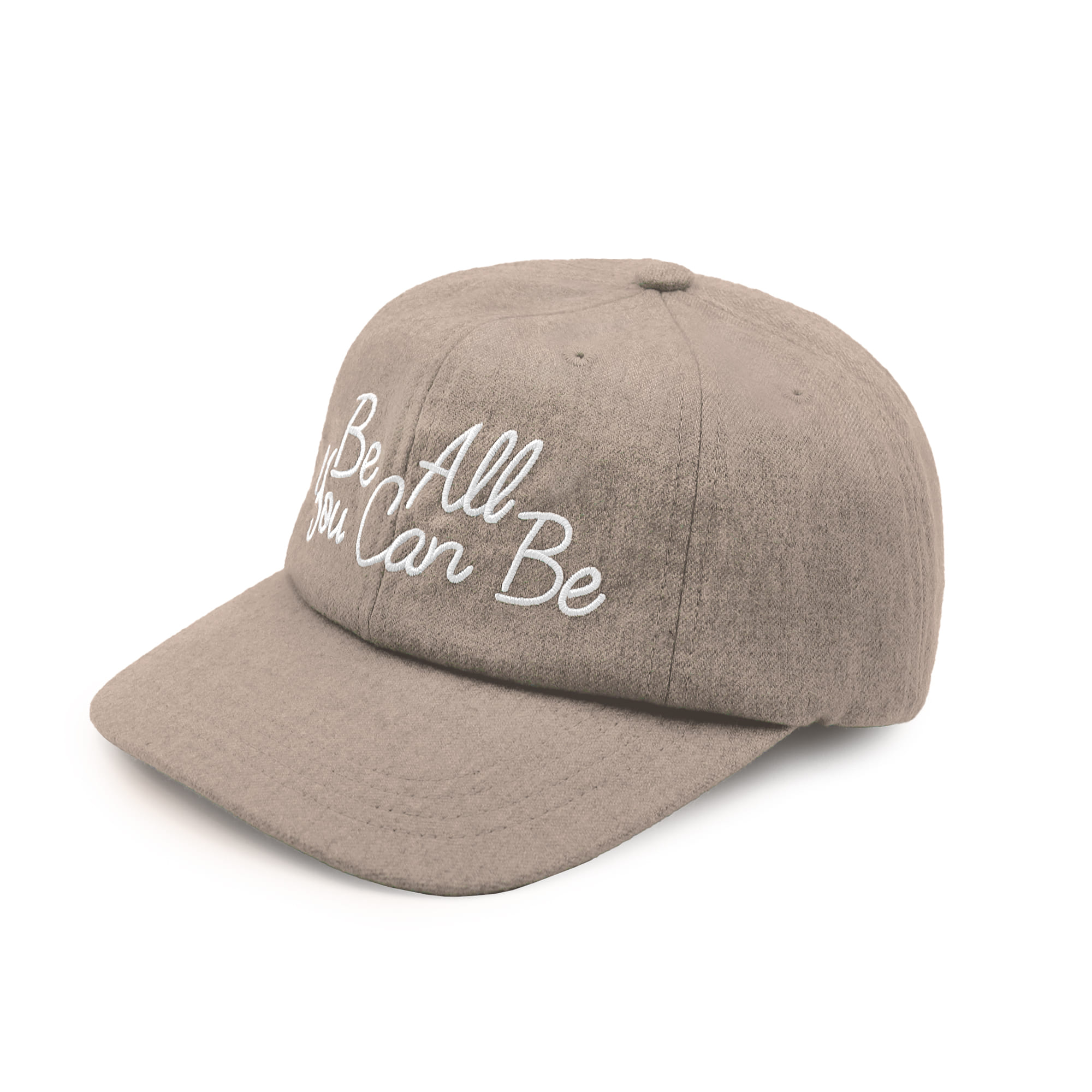 HW-BC153WL : &quot;Be All You Can Be&quot; 8-Pannel Wool CapㅣOatmeal