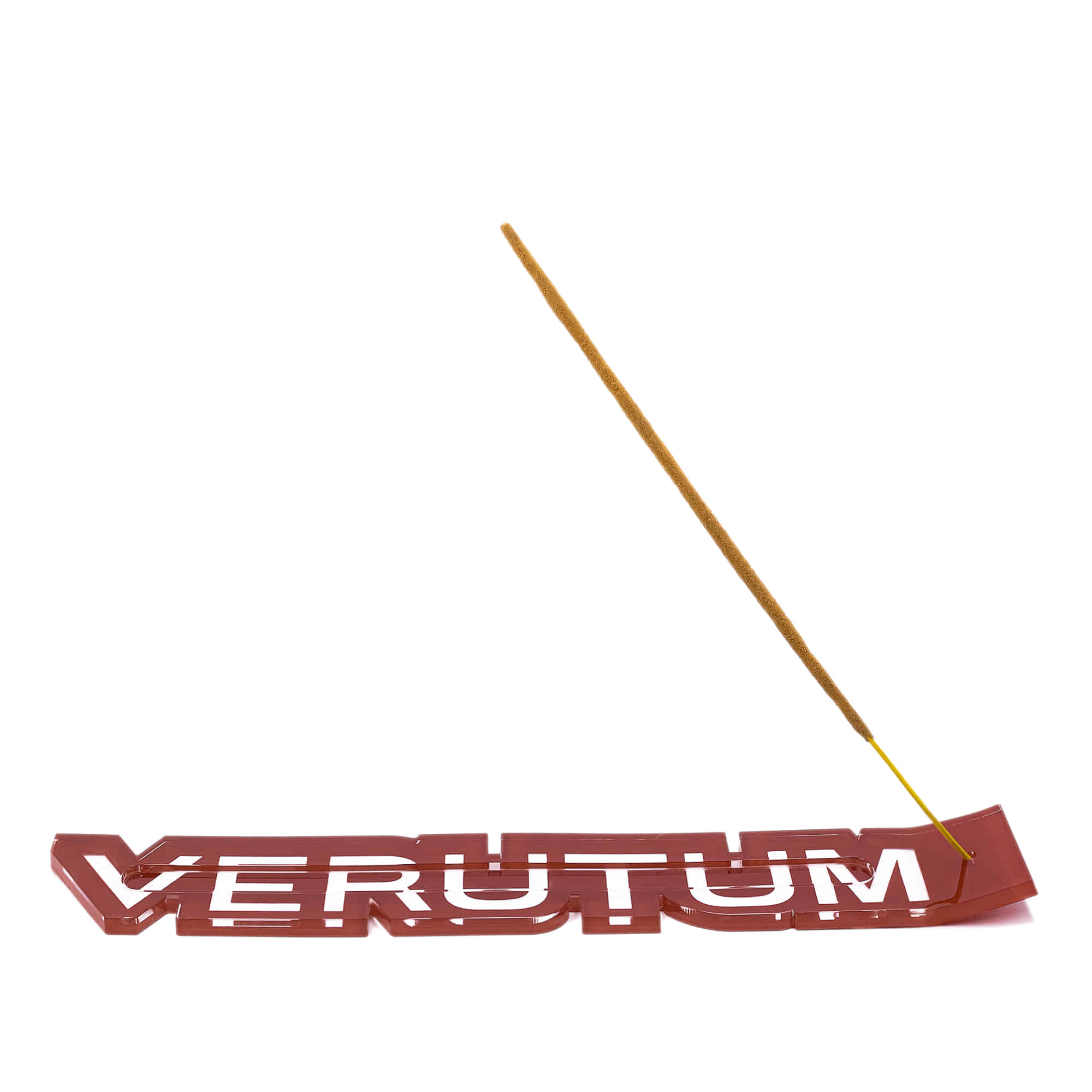 AC-IH040 : VERUTUM Logo Incense HolderㅣBurgundy