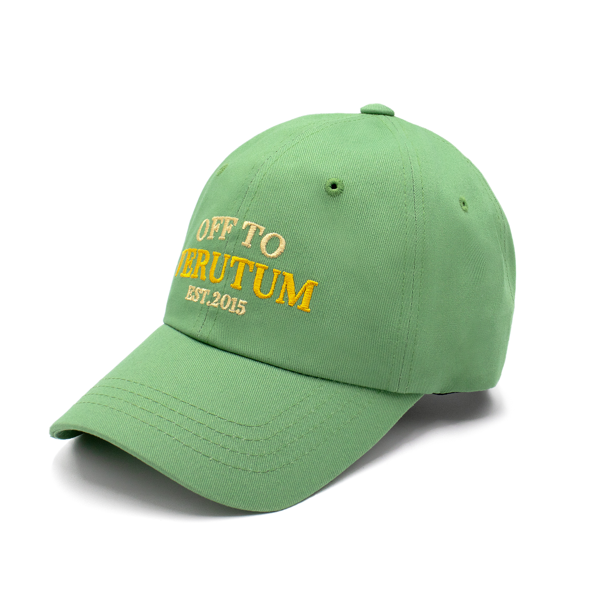 HW-BC144 : New Font Off To VERUTUM Ball Cap│Green
